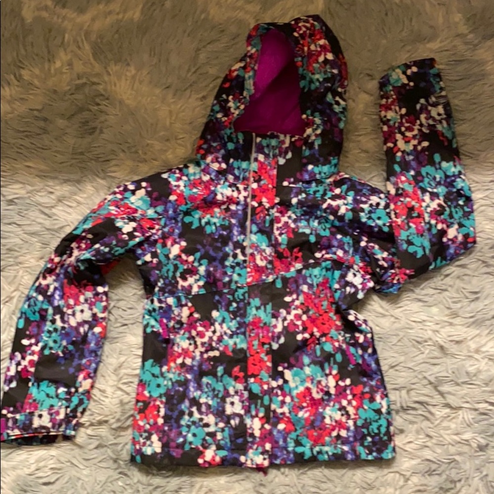 Columbia Bugaboo Coat  XS(6/7)-Black,purple,green